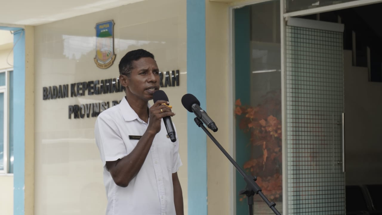 Apel Pagi dilingkungan Badan Kepegawaian Daerah Provinsi Papua, Jayapura, 16 Juli 2025